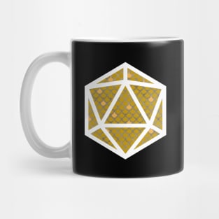 D20 Decal Badge - Scales Yellow Mug